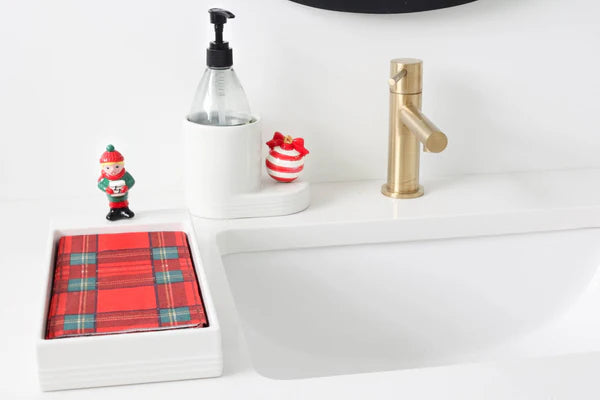 Nora Fleming Guest Towel Holder - pinstripes