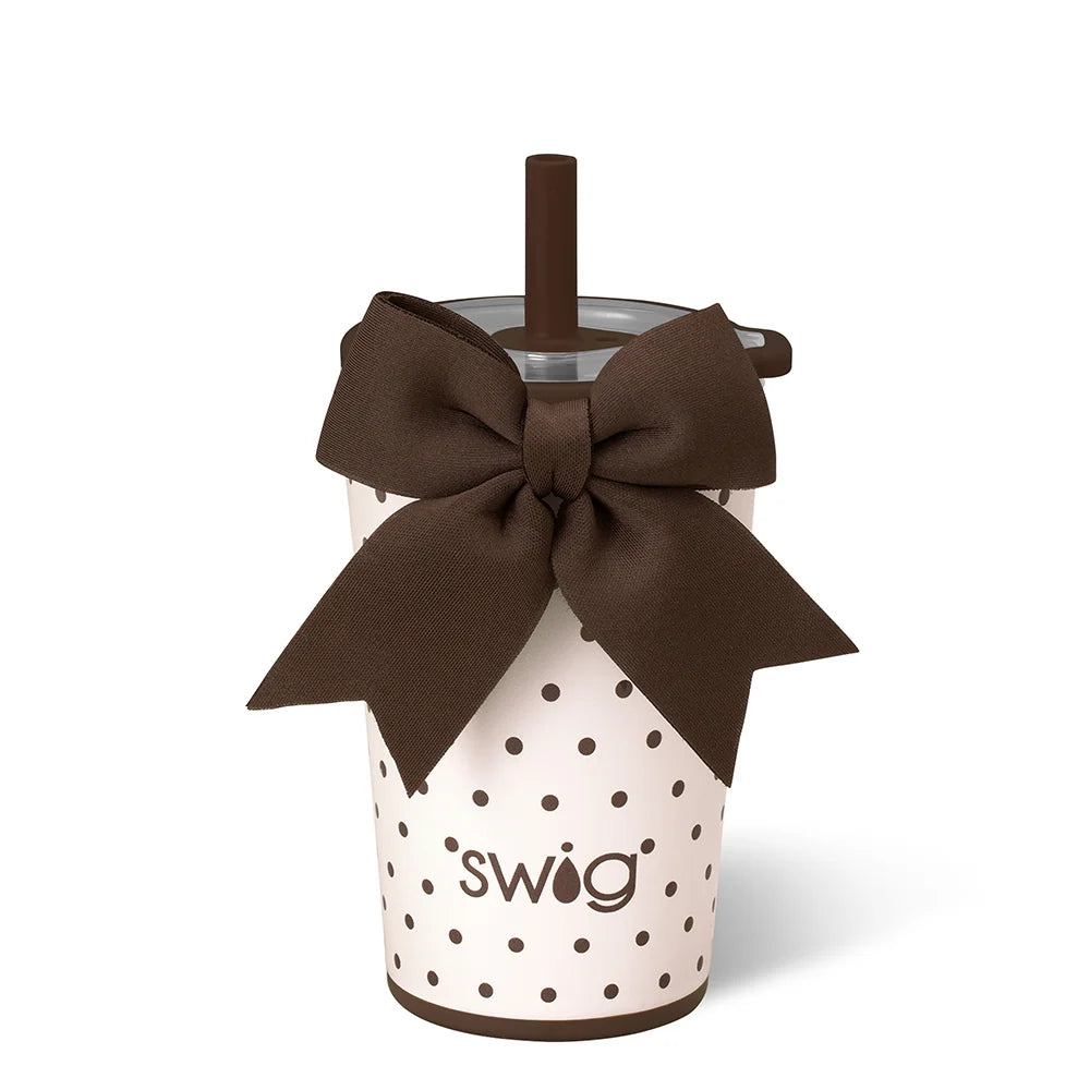 Mocha Dots Party Cup Sipper 14oz