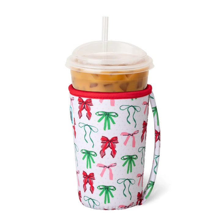 Holiday Swig Iced Cup Coolie | Ribbons and Bows