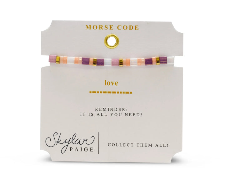 Morse Code Beaded Bracelet | Love