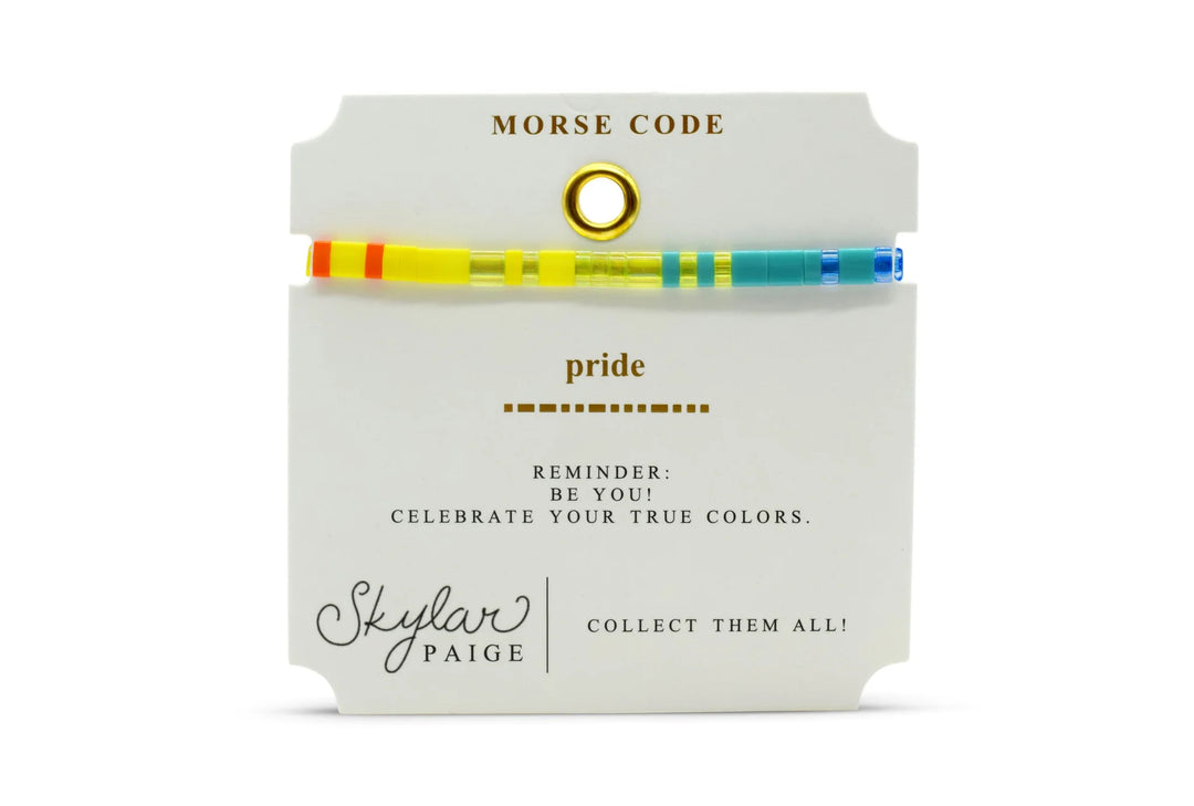 Morse Code Beaded Bracelet | Pride