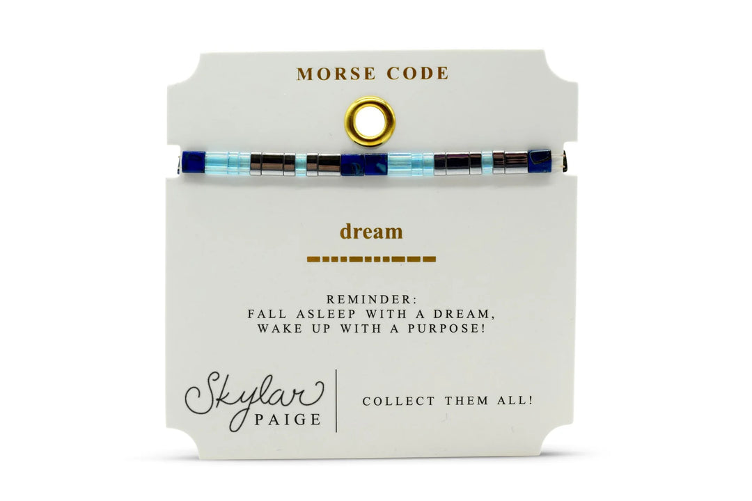 Morse Code Beaded Bracelet | Dream