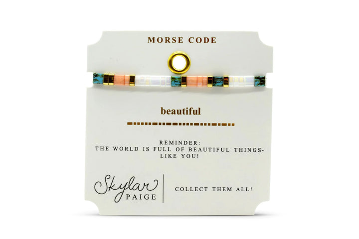 Morse Code Beaded Bracelet | Beautiful