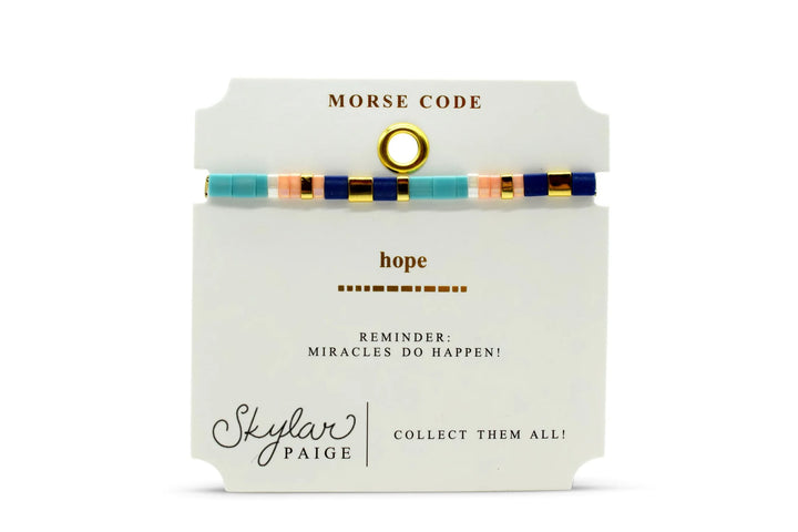 Morse Code Beaded Bracelet | Hope