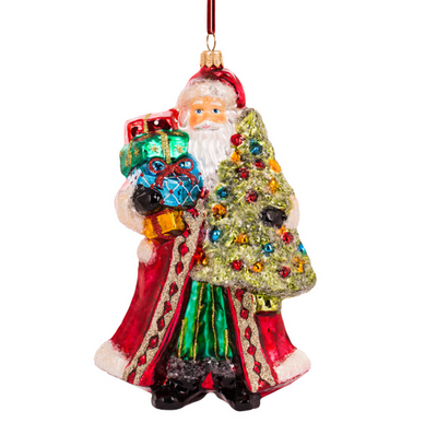 Santa's Glittering Tree Ornament