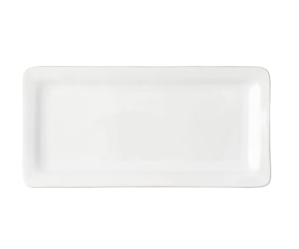 Puro White Rectangle Appetizer Platter