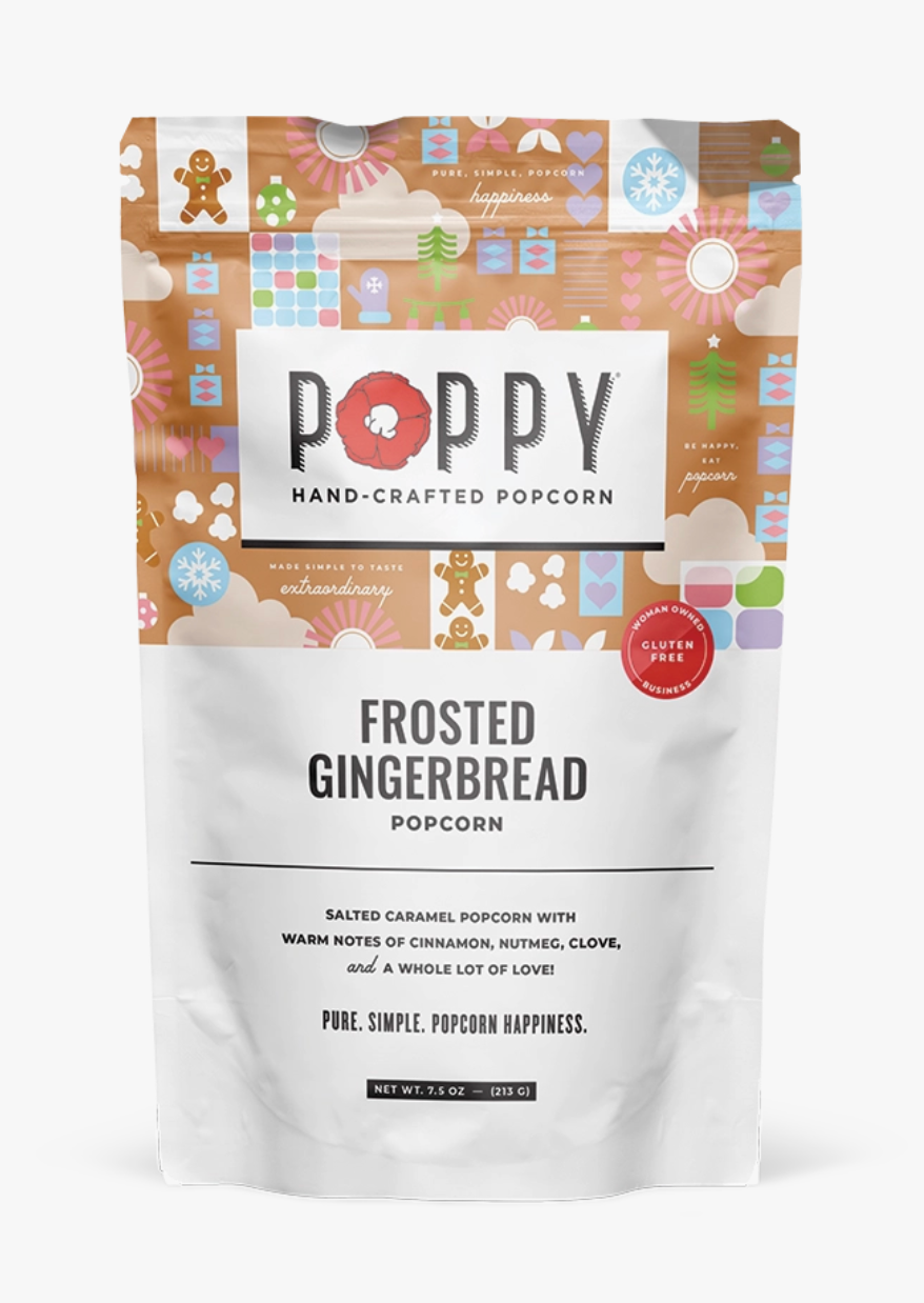 Frosted Ginger Bread Poppy Popcorn