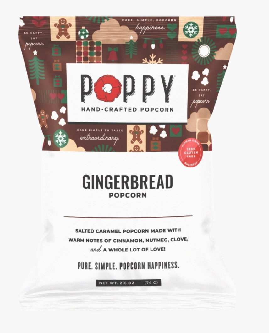 Gingerbread Snack Bag Poppy Popcorn