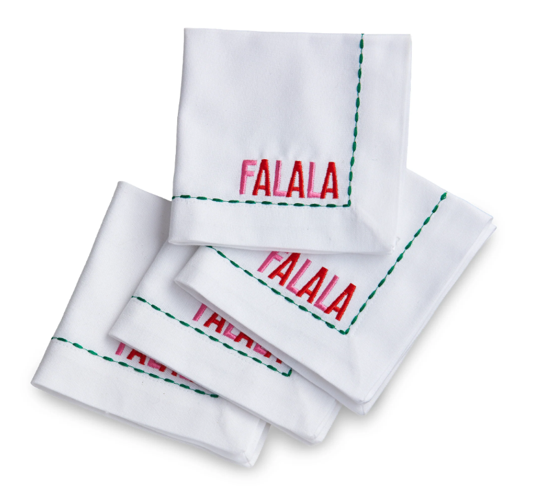 Fa La La Cocktail Napkins, Set of 4