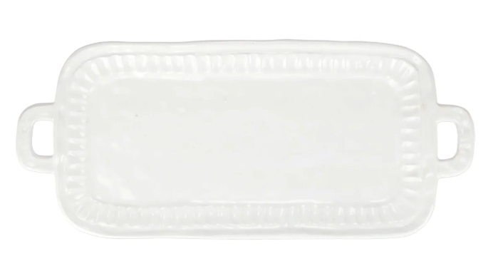 Pietra Serena Handled Rectangular Platter