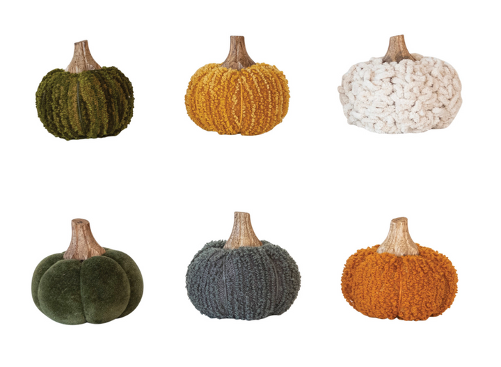 Small Handmade Pumpkins (Variety of Patterns)