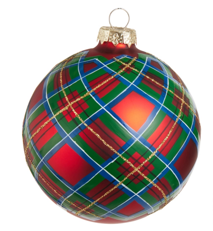 Plaid Ornament