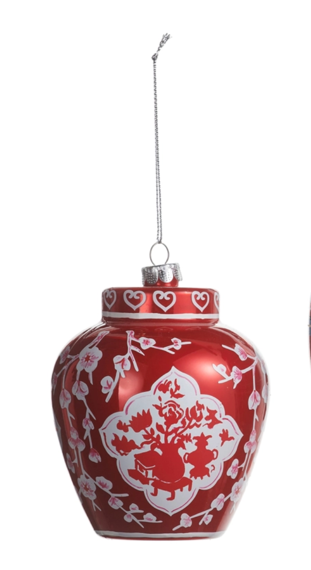 Dressed in Plaid Chinoiserie Ornament