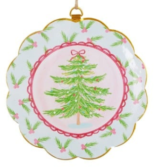 Pastel Nutcracker Scalloped Frame Ornament Christmas