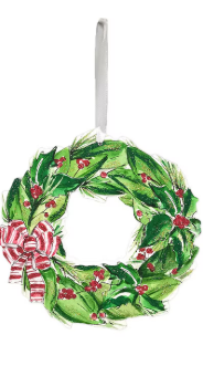 Traditional Tidings PVC Wreath Ornaments