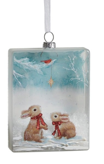 Winter Wonders Rectangle Disc Ornament Christmas