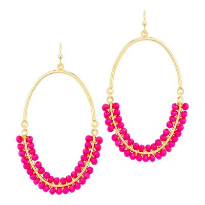 Tali Earrings - Hot Pink