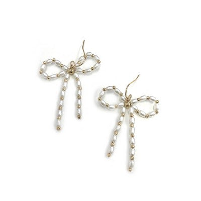 Wren Earrings - Gold Pearl