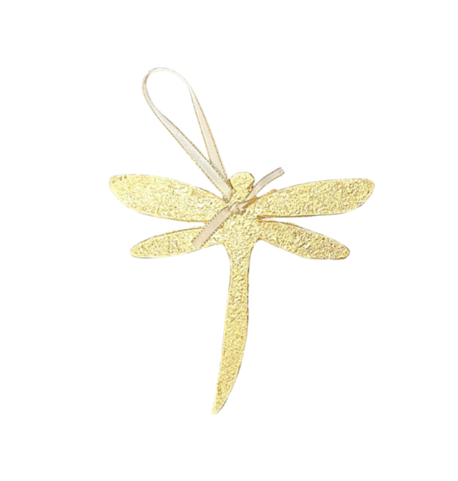 Gilded Dragonfly Medallion