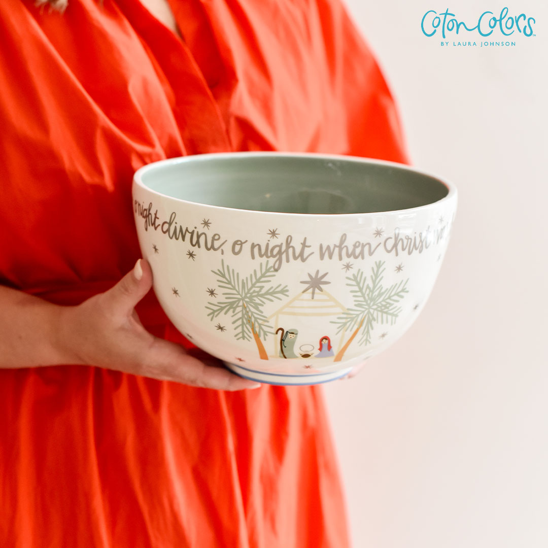 O Holy Night Footed Bowl