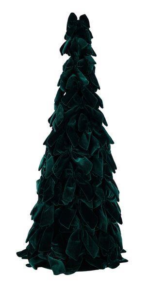 31.5"H x 16.5" Dia Velvet Bow Cone Tree