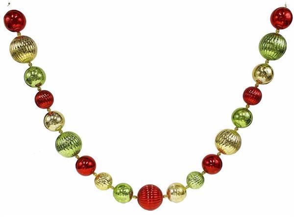 ANTIQUE LOOK BALL GARLAND 6&