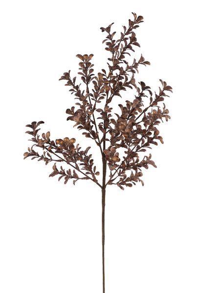 25" Metallic Boxwood Spray