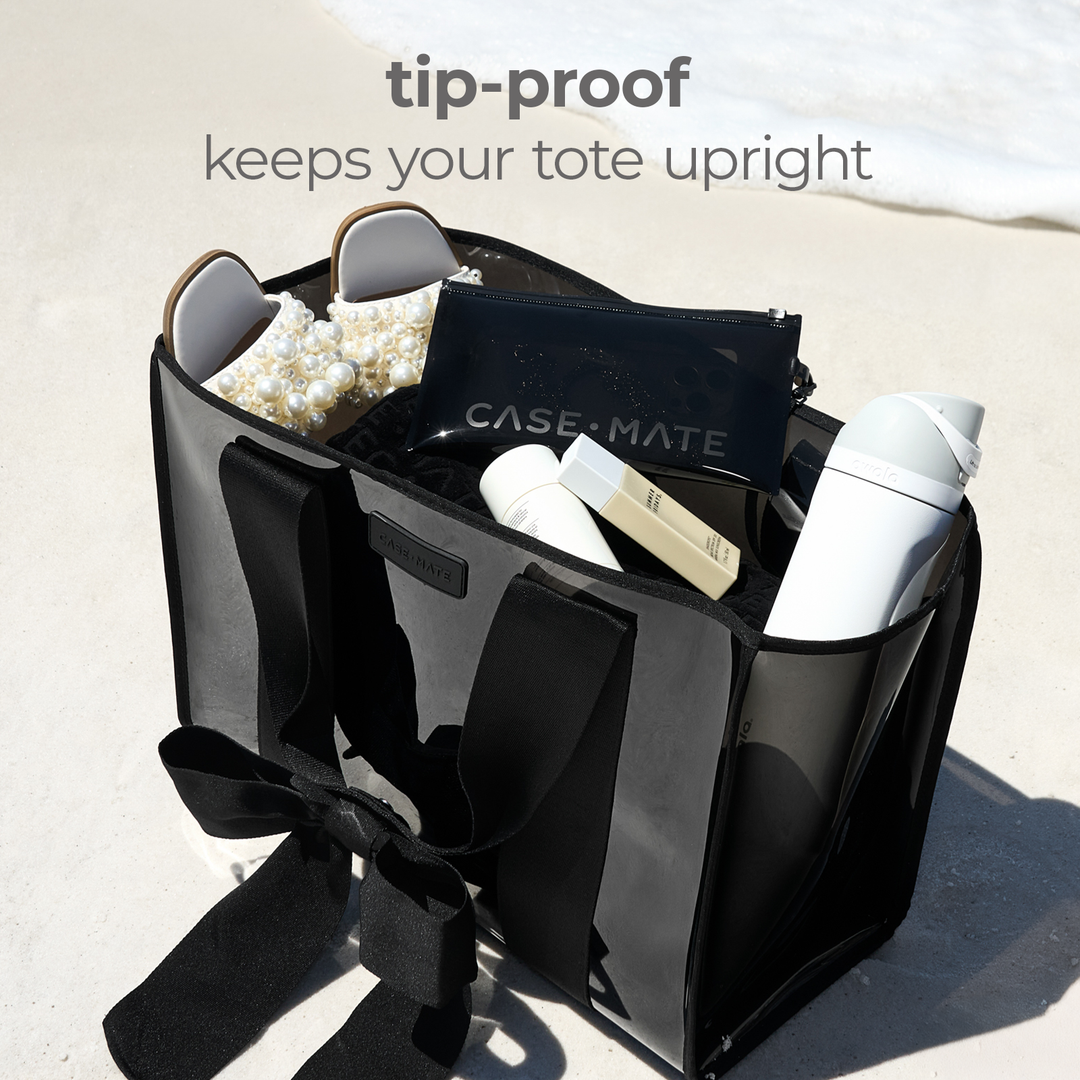 Case-Mate - Case-Mate Midnight Black Bow Jelly Tote Bag