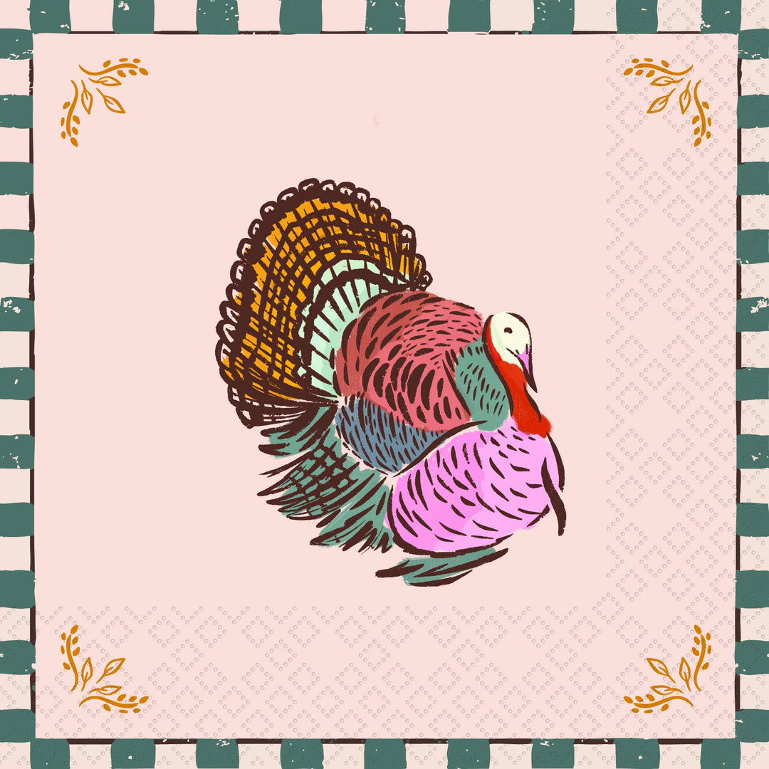 Bright Turkey Luncheon Napkins Set of 20