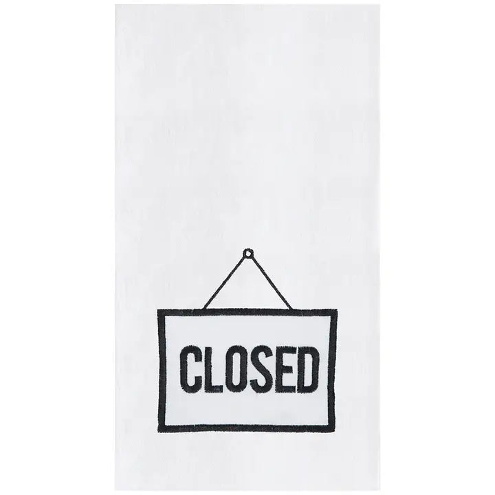 Open/Closed Kitchen Towel