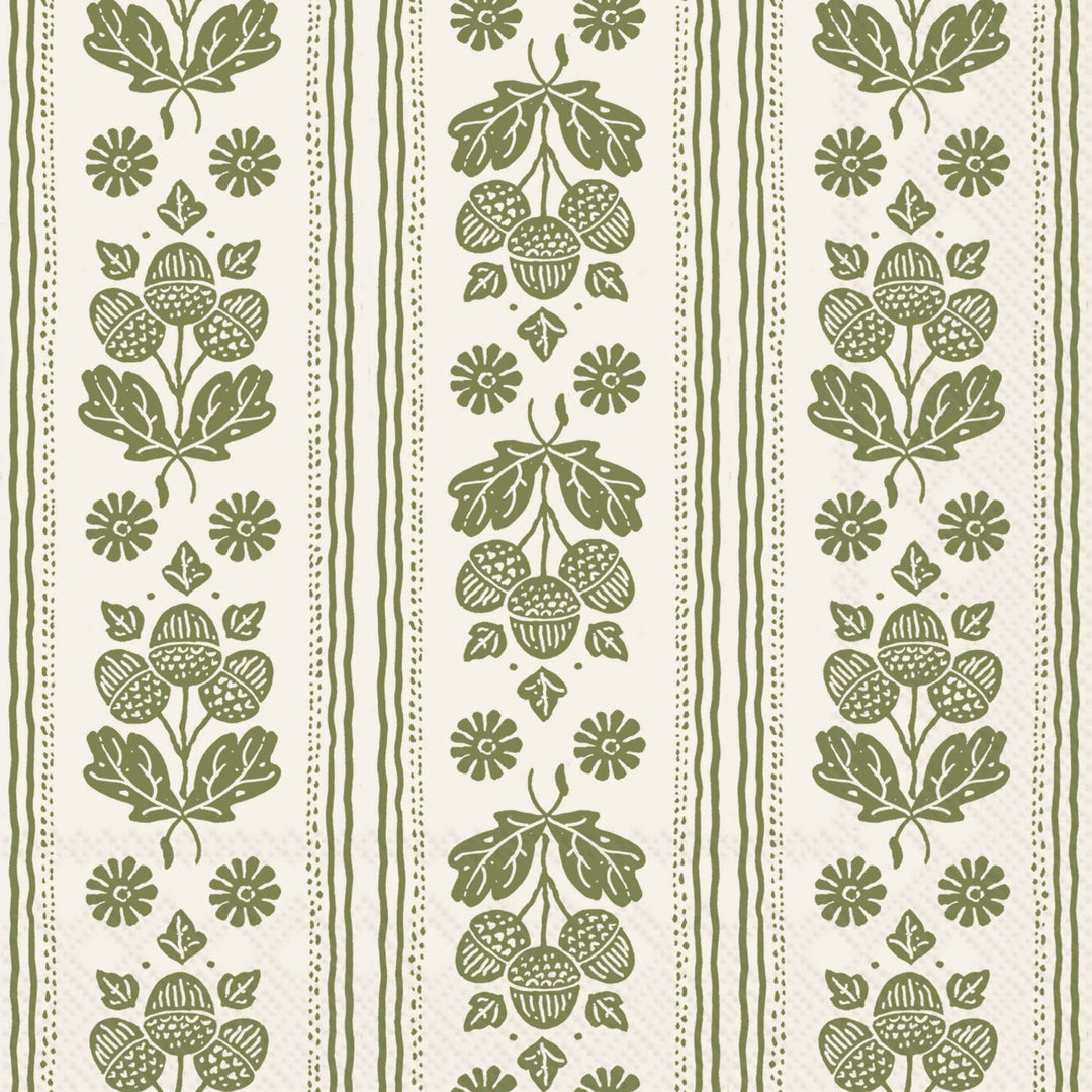 Green Autumn Wallpaper Cocktail Napkins Set of 20
