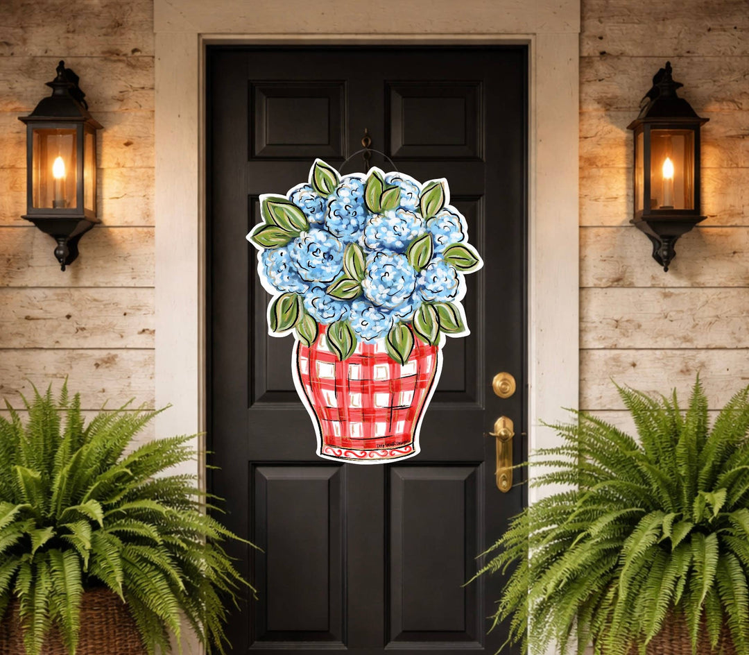 Patriotic Hydrangea XL Door Hanger