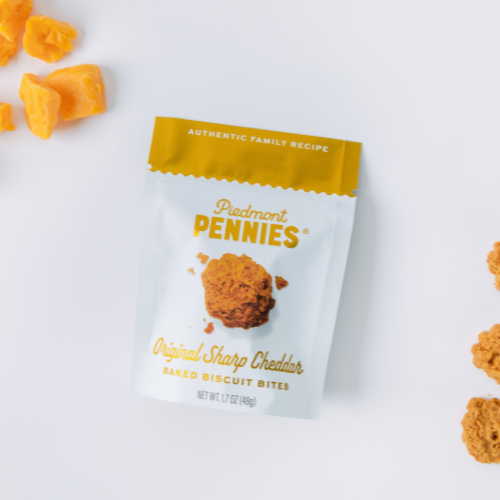 Piedmont Pennies - Cheddar Cheese Crackers, Small Pouches (25)