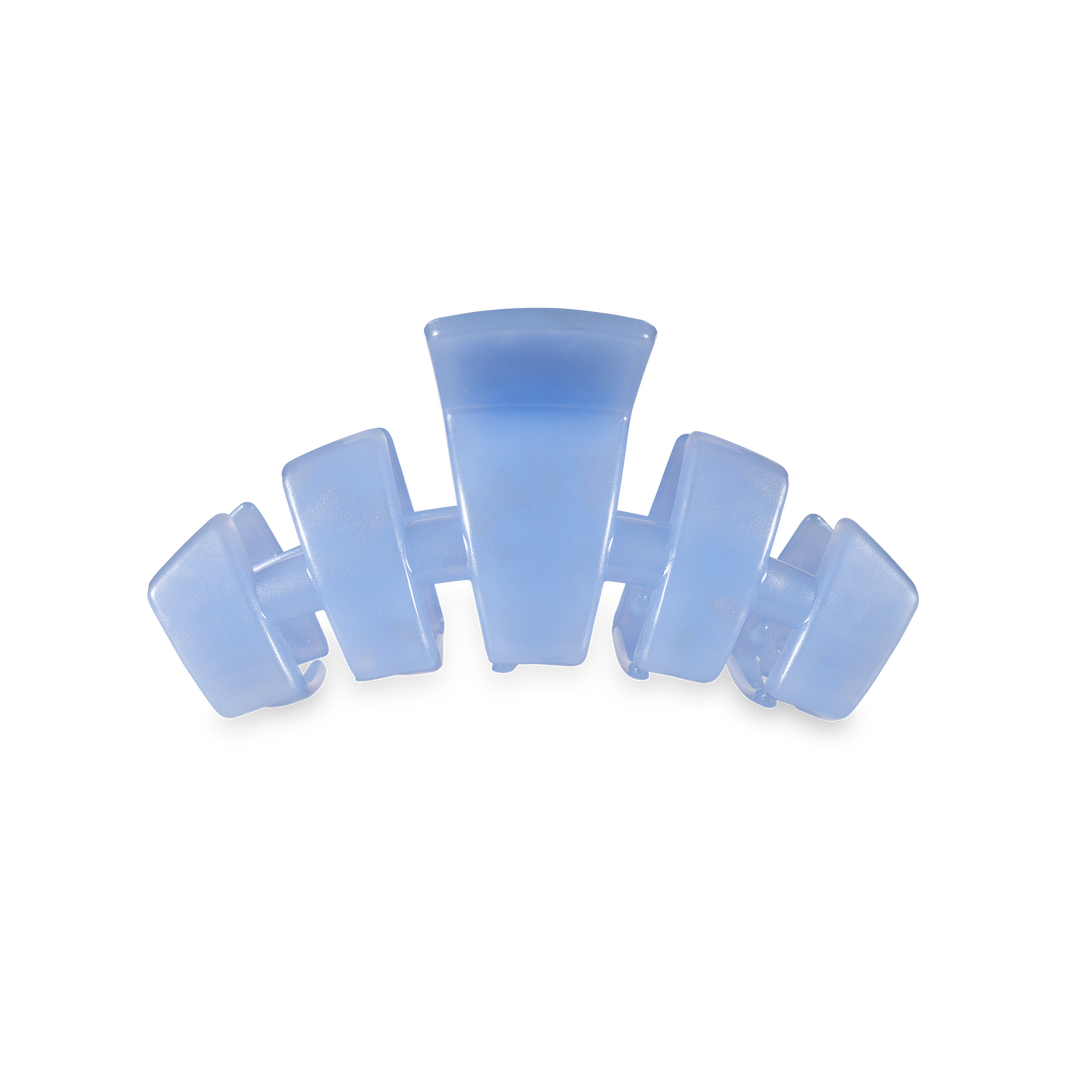 TELETIES - Classic Hair Clip | Small | Blue Lagoon