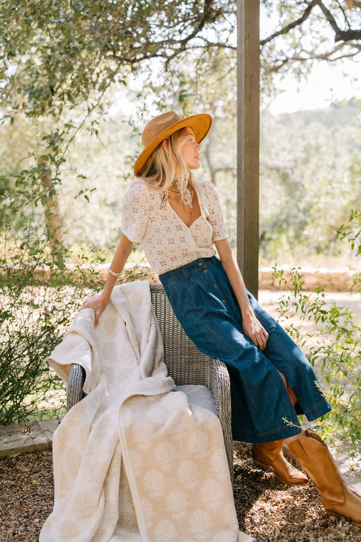 ChappyWrap - Millie Blockprint Blanket