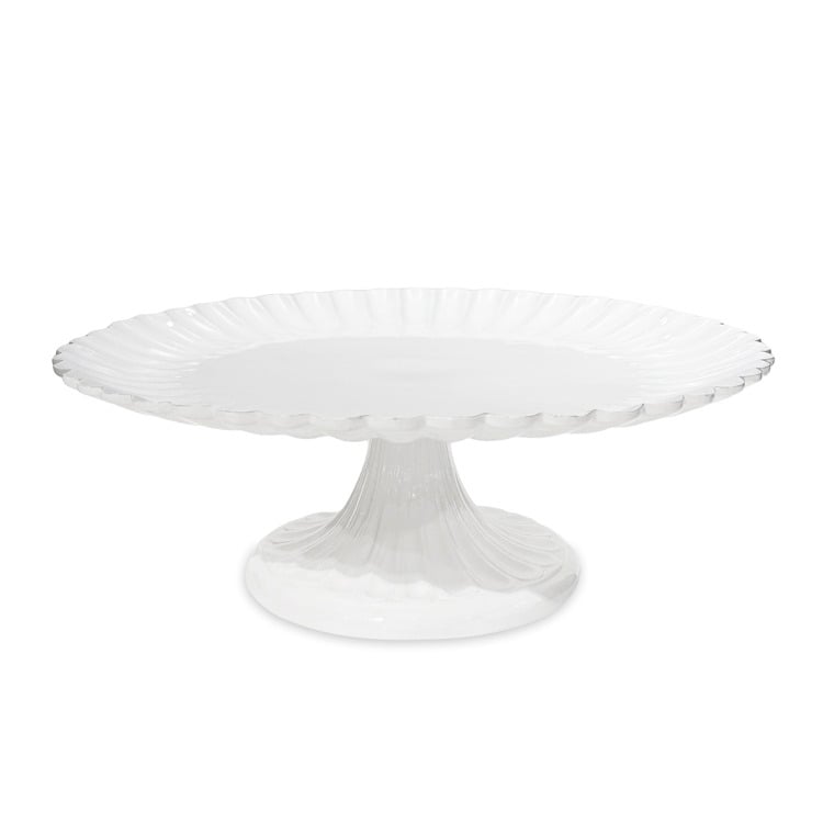 VIDA Vienna Pedestal Cake Plate (White)