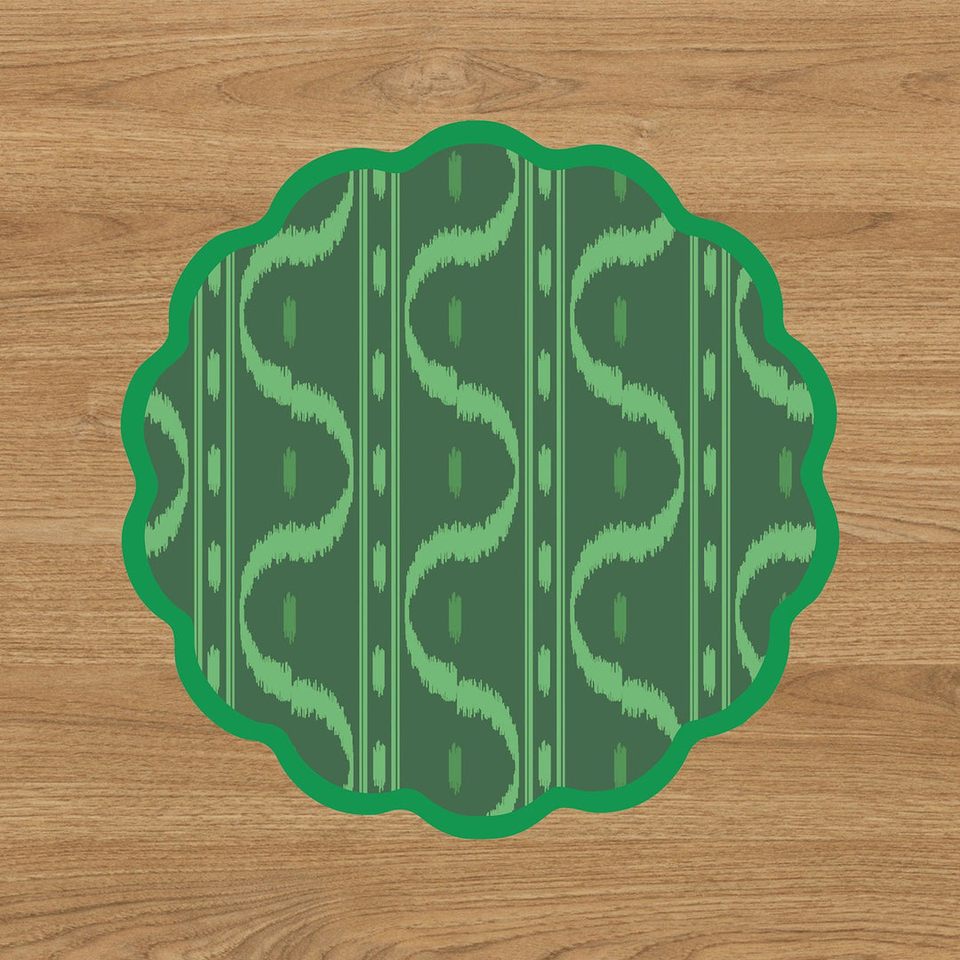 VIDA Festive Reversible Placemats Set of 4 (Green &amp; Red)