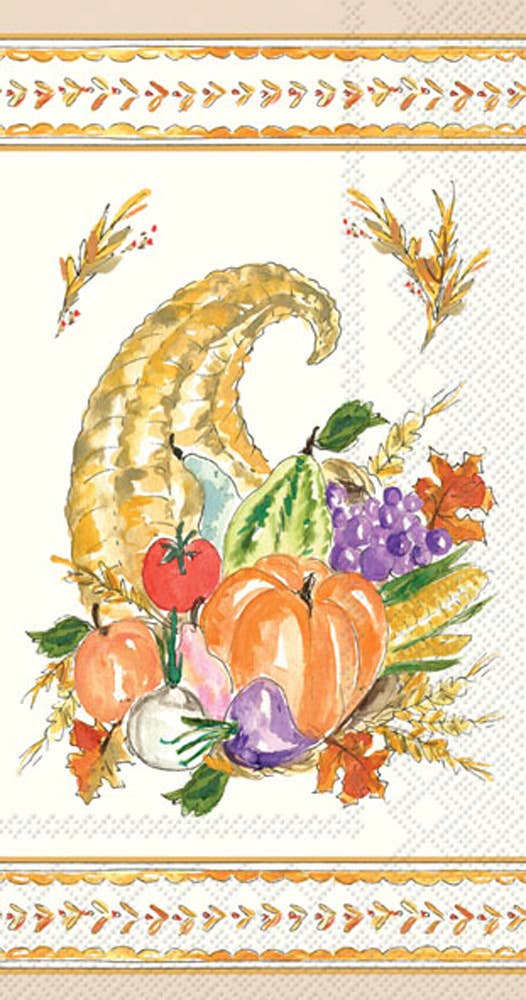 Cornucopia Collection Guest Towels Set of 16