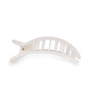 TELETIES - Coconut White Large Flat Round Clip