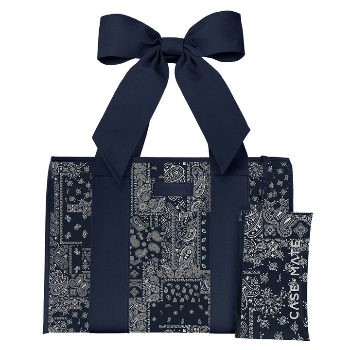 Case-Mate - Case-Mate Navy Bandana Bow Jelly Tote Bag