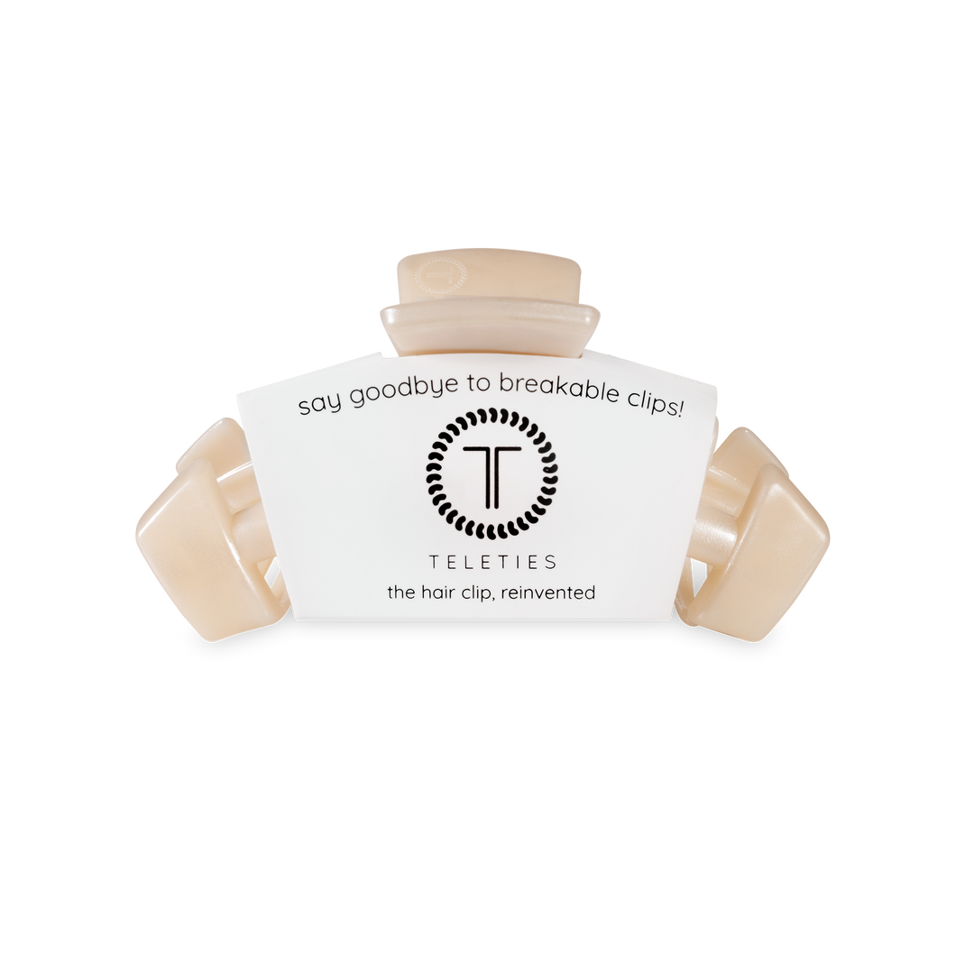 TELETIES - Classic Hair Clip | Small | Soft Surf