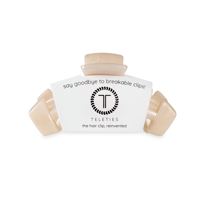 TELETIES - Classic Hair Clip | Small | Soft Surf