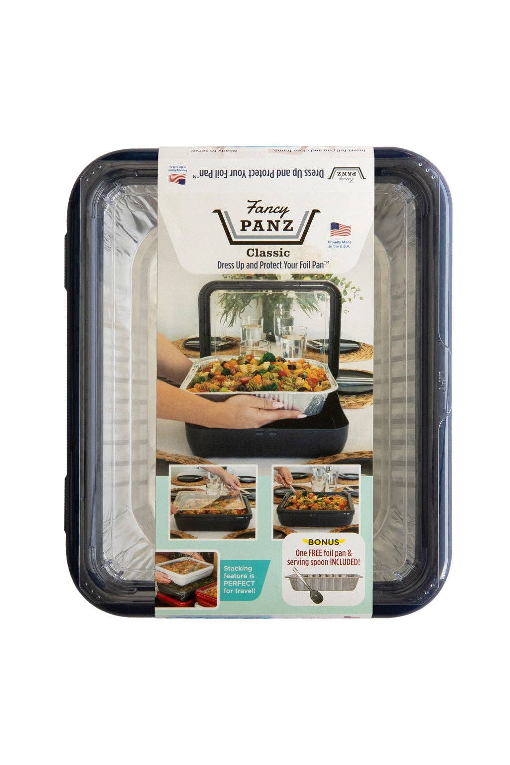 Fancy Panz - Classic Set - Pan Frame w/ Lid & Serving Spoon - Navy