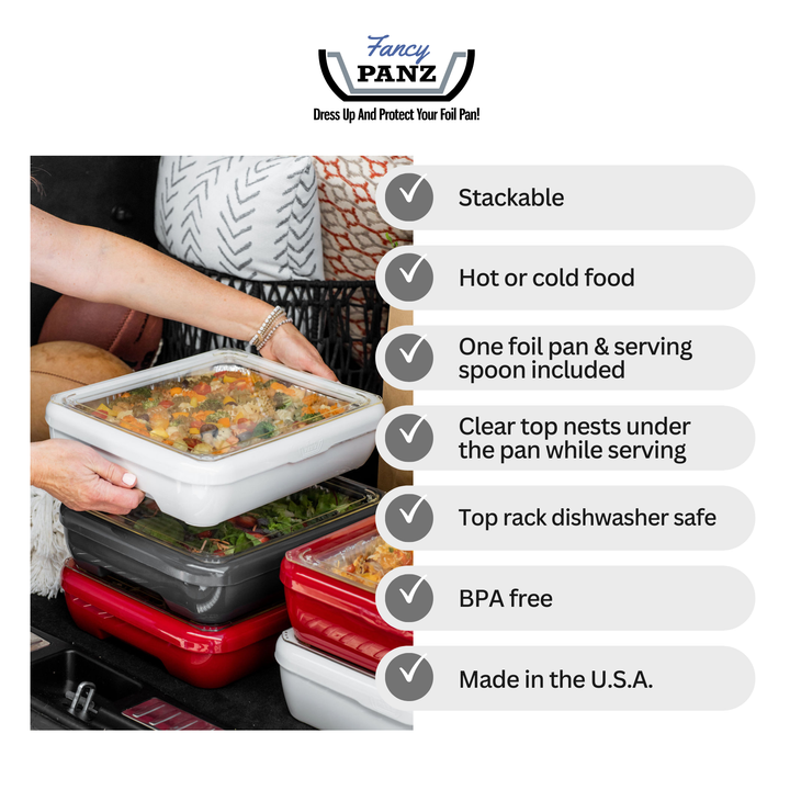 Fancy Panz - Classic Set - Pan Frame w/ Lid & Serving Spoon - Navy