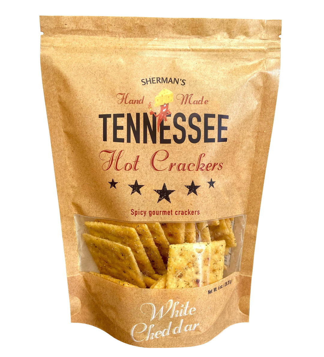 Sherman's Tennessee Hot Crackers, White Cheddar Flavor