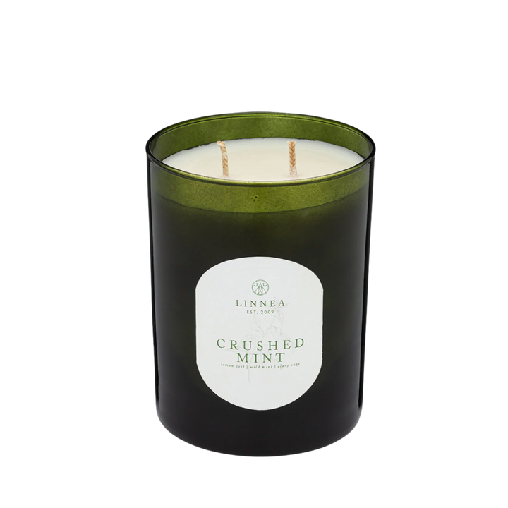 Linnea Crushed Mint Large 2-Wick Candle (11 oz)