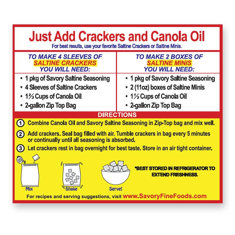 Classic Savory Party Cracker Seasoning