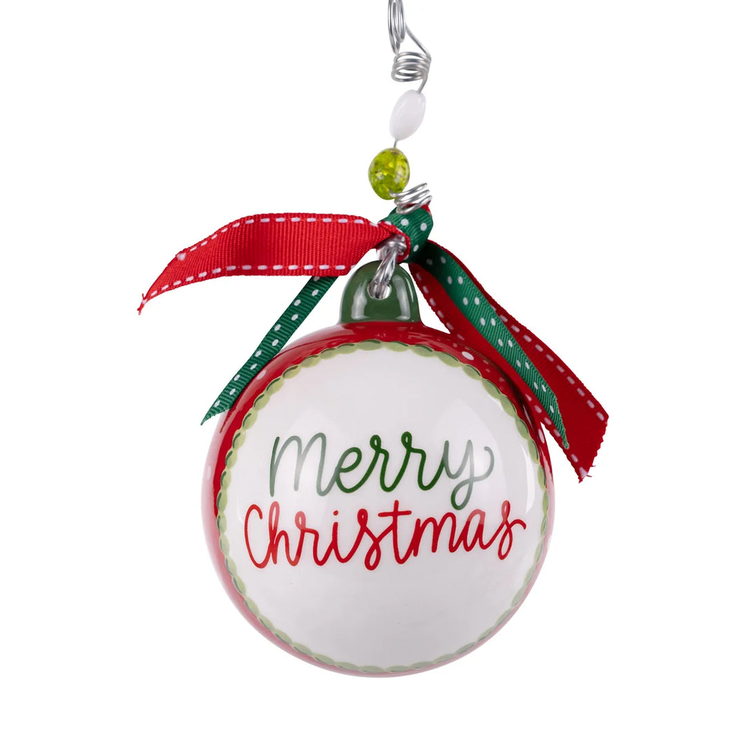 Classic Merry Christmas Ornament