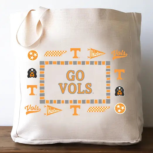 Tennessee Collegiate Icon Border Tote