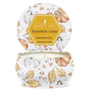 Pumpkin Chai 4oz Aqua De Soi Candle Tin